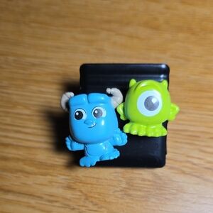 Disney New Doorables Custom Clip Magnet Monsters Inc Sully and Mike Squish'alots
